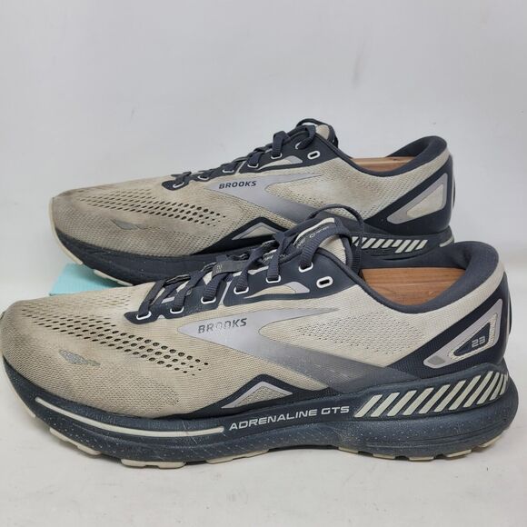Brooks Adrenaline GTS 23 Mens 12 Wide Shoes Gray Running 1103912E065 Gym Walking main image 4